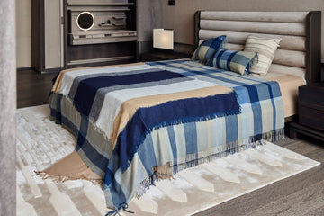 Handcrafted Felting Knit Cashmere Blanket