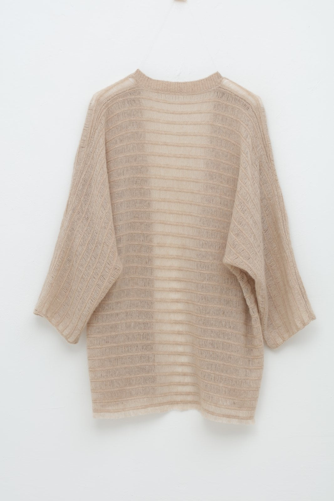 Silk Cashmere Openwork Knit Cardigan