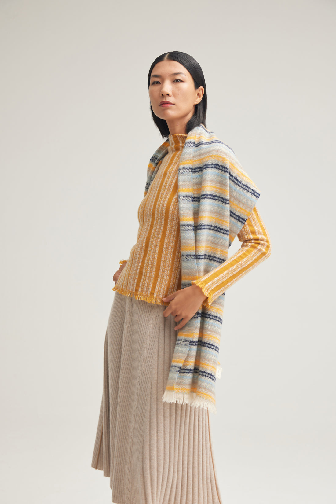 Tibetan Pulu Handmade cashmere scarf