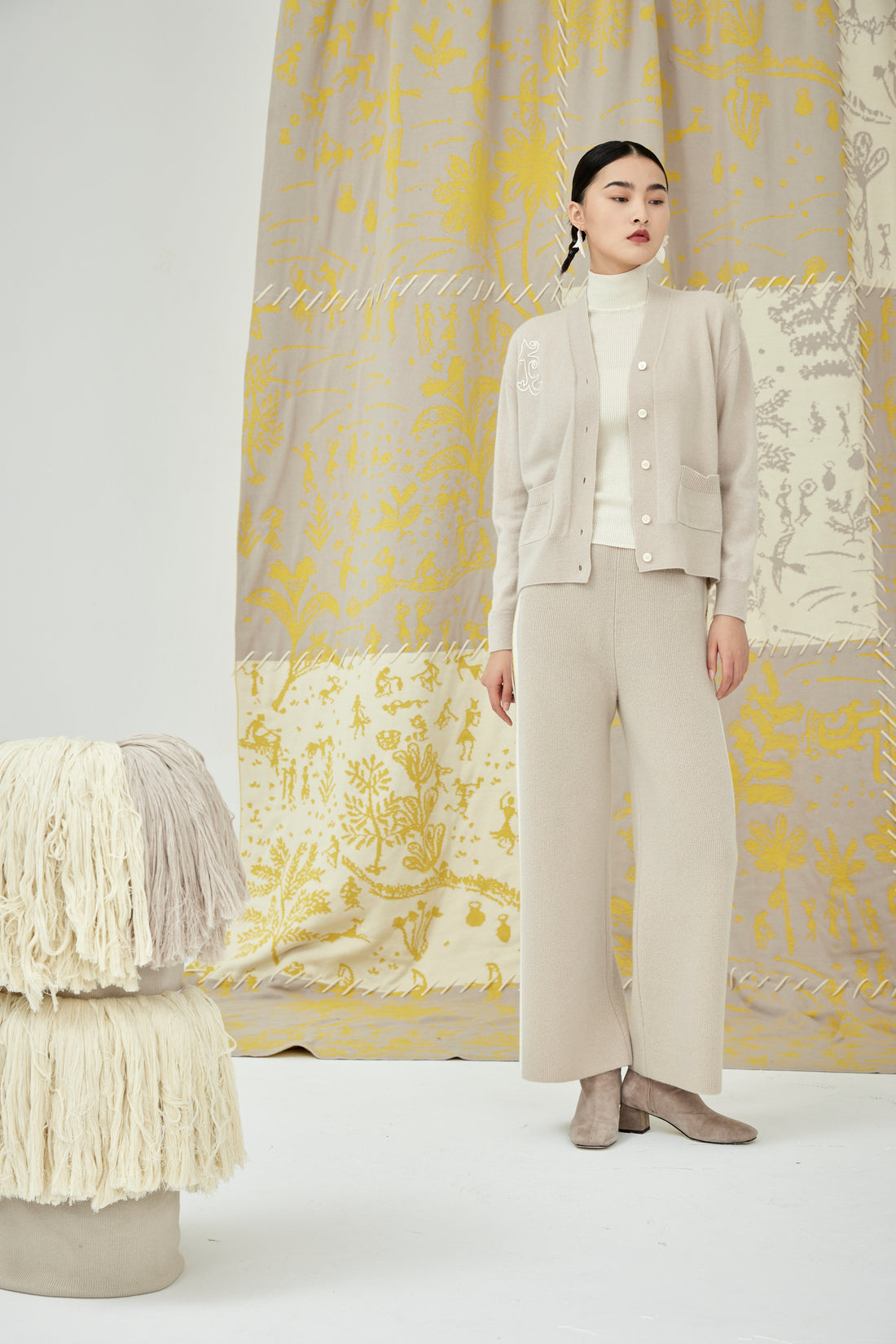 Women's handcrafted embroidered cardigan