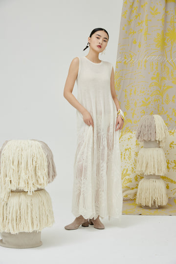 Women's cashmere sleevless dress