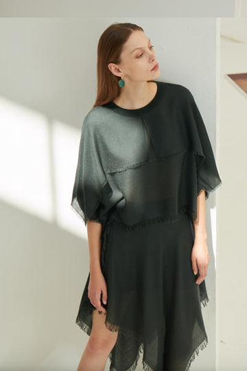 Super fine baby-cashmere midi skirt