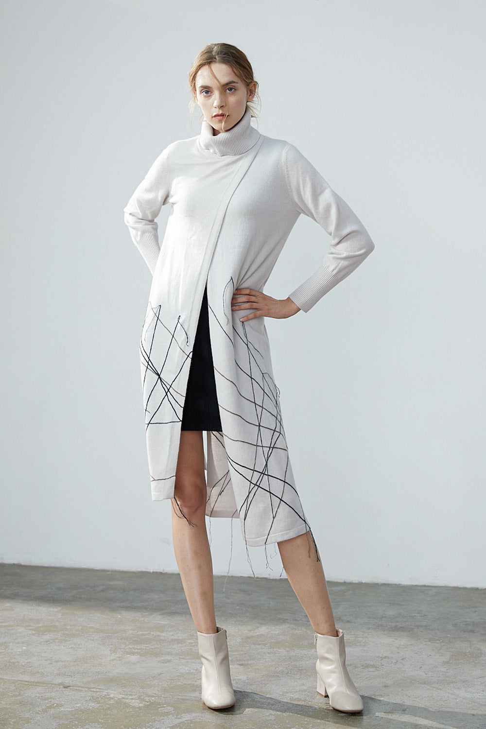 Asymmetric cardigan/dress